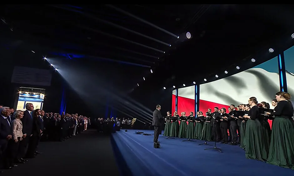 Akademicki Chór UG otworzył Konferencję na rzecz Odbudowy Ukrainy