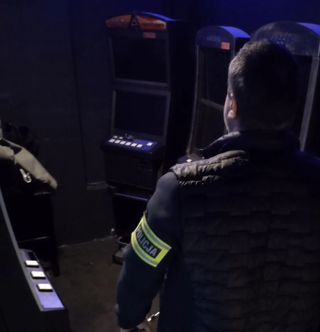 Zatrzymanie automatów do gier przez policję w Gdańsku