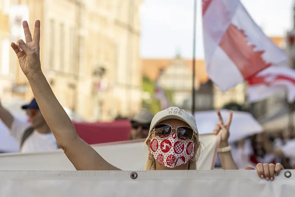 Marsz Solidarnych z Białorusią w Gdańsku