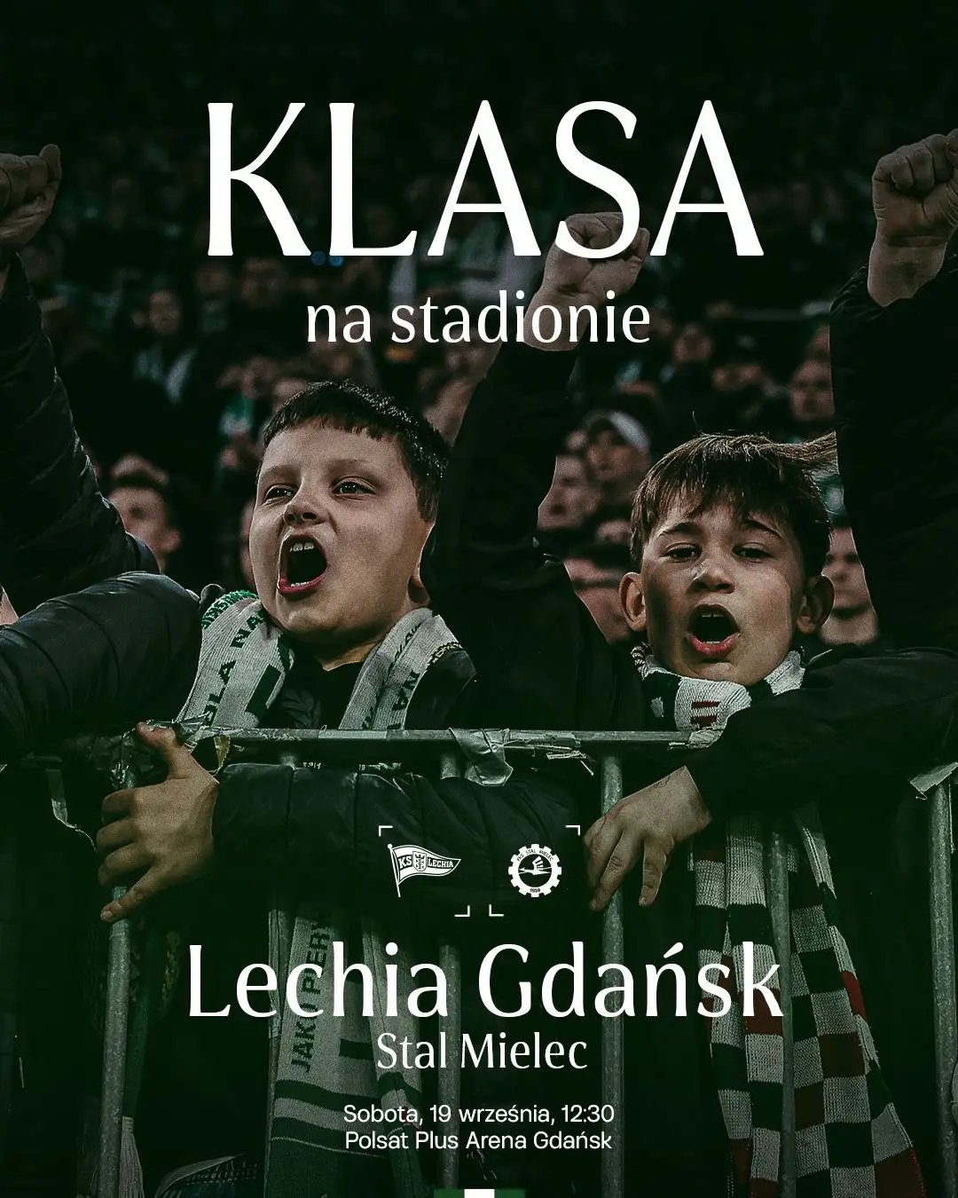 Młodzi kibice na meczu z Stalą Mielec – akcja 'Klasa na stadionie'
