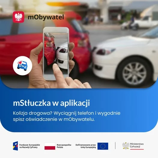 mStłuczka - nowa usługa ułatwiająca formalności po kolizji drogowej