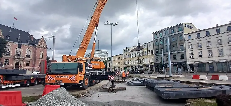 Trwa drugi etap remontu Węzła Hucisko