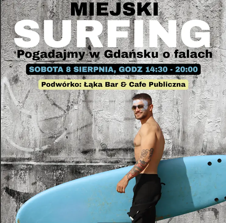 Wydarzenie o surfingu na Dolnym Mieście w Gdańsku