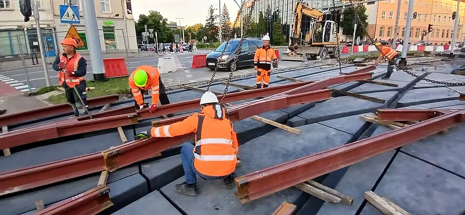 Modernizacja Węzła Hucisko. Tempo prac dzięki prefabrykowanym elementom