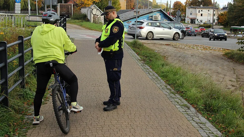 Wiosenne kontrole rowerzystów i użytkowników hulajnóg w Gdańsku