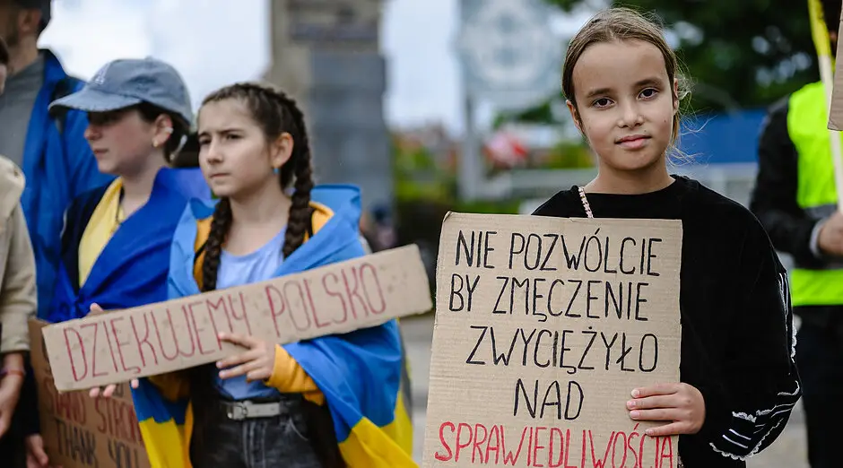 Uroczystości z okazji 35-lecia niepodległości Ukrainy w Gdańsku