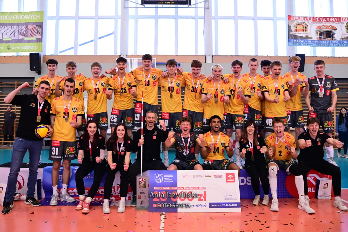 Energa Trefl Gdańsk zdobywcą mistrzostwa Polski juniorów młodszych