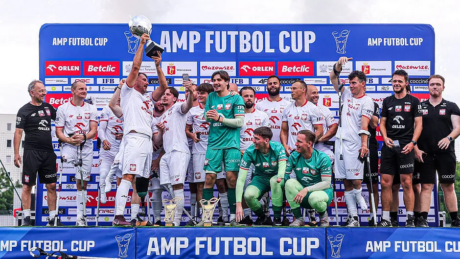 Polska drużyna zwycięża w Amp Futbol Cup z gdańskim bramkarzem w składzie
