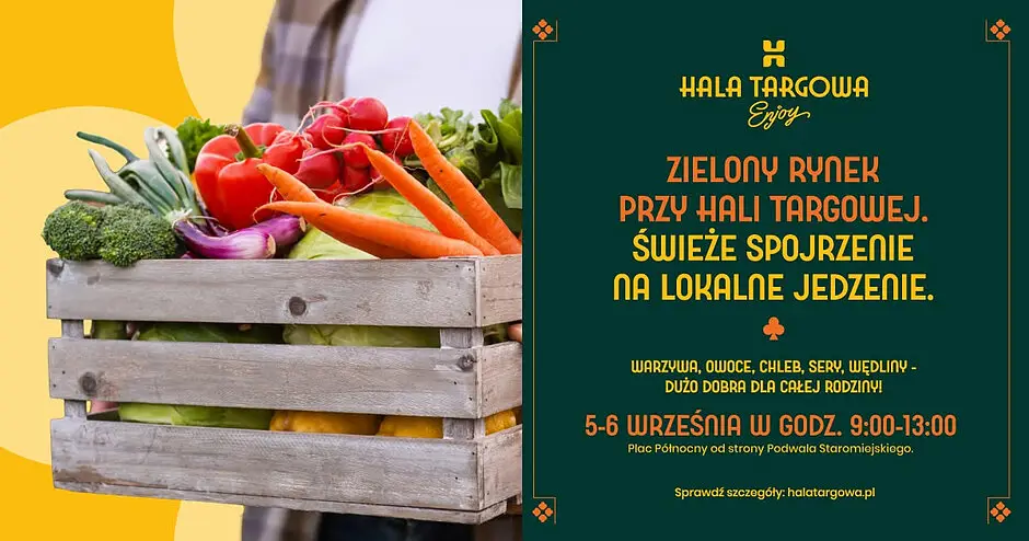 Zielony Rynek przy Hali Targowej w Gdańsku