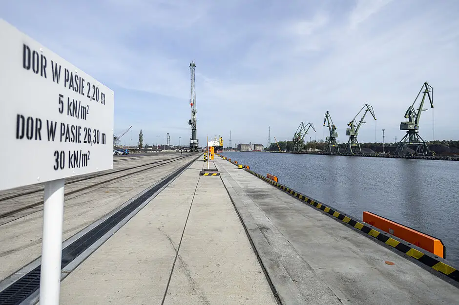 Nowe Nabrzeże Rudowe III w Porcie Gdańsk po modernizacji