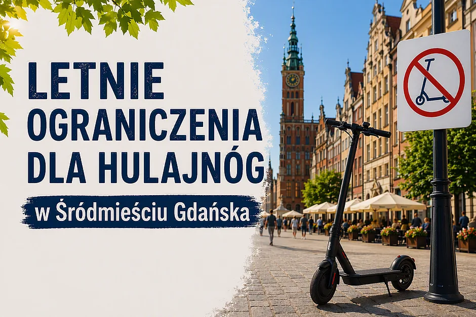 Lato z ograniczeniami dla hulajnóg w Gdańsku