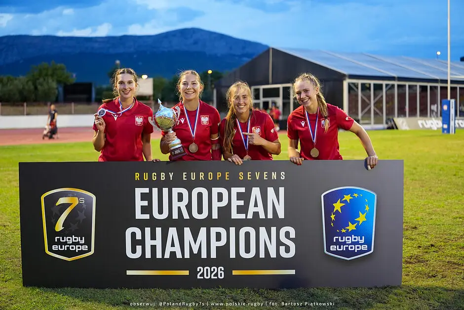 Reprezentacja Polski kobiet w Rugby 7 zdobywa mistrzostwo Europy z udziałem gdańskich studentek