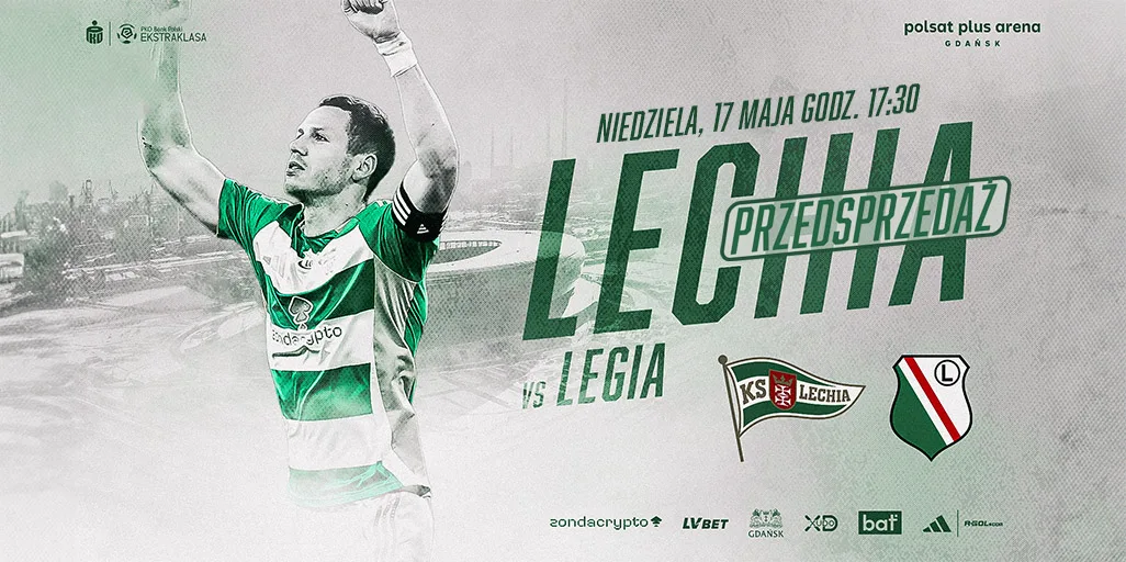 Rozpoczęcie przedsprzedaży biletów na mecz Lechia Gdańsk z Legią Warszawa