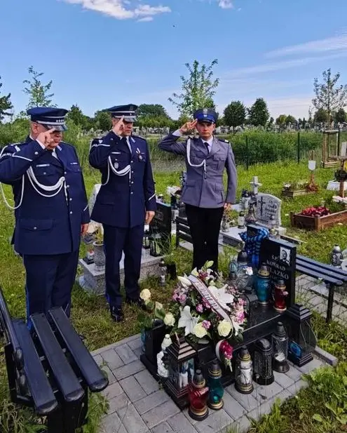 Uroczystość w Święto Policji na cześć sierż. sztab. Konrada Żelazko