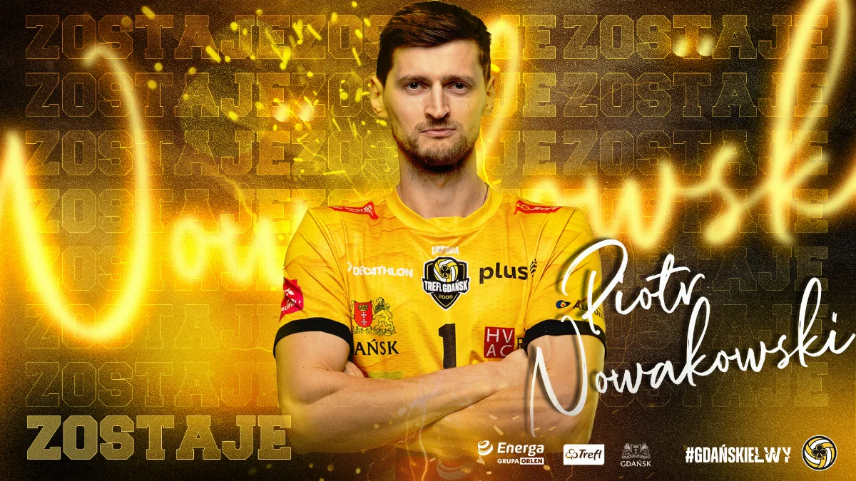 Piotr Nowakowski przedłuża umowę z Energą Trefl Gdańsk do 2027 roku