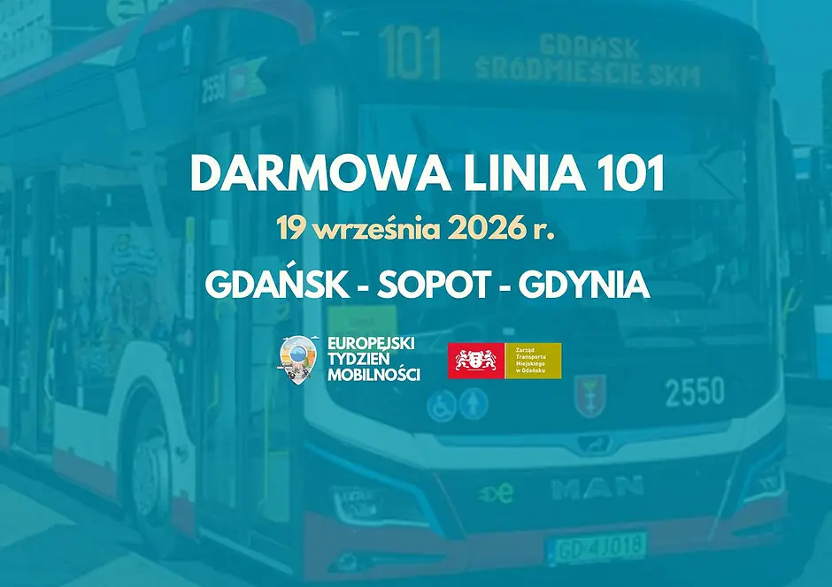 Linia 101 - bezpłatna podróż po Trójmieście