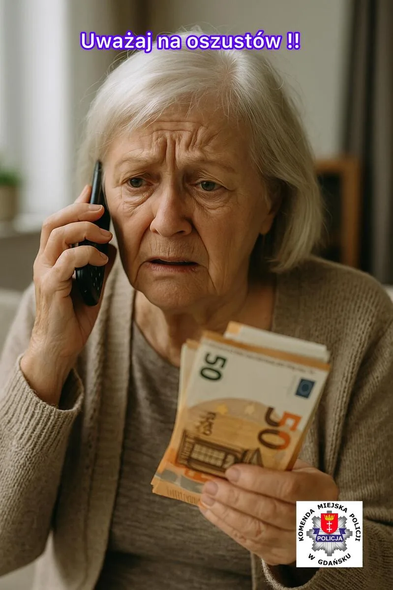92-letnia gdańszczanka padła ofiarą oszustwa. Straciła niemal 60 tys. zł.