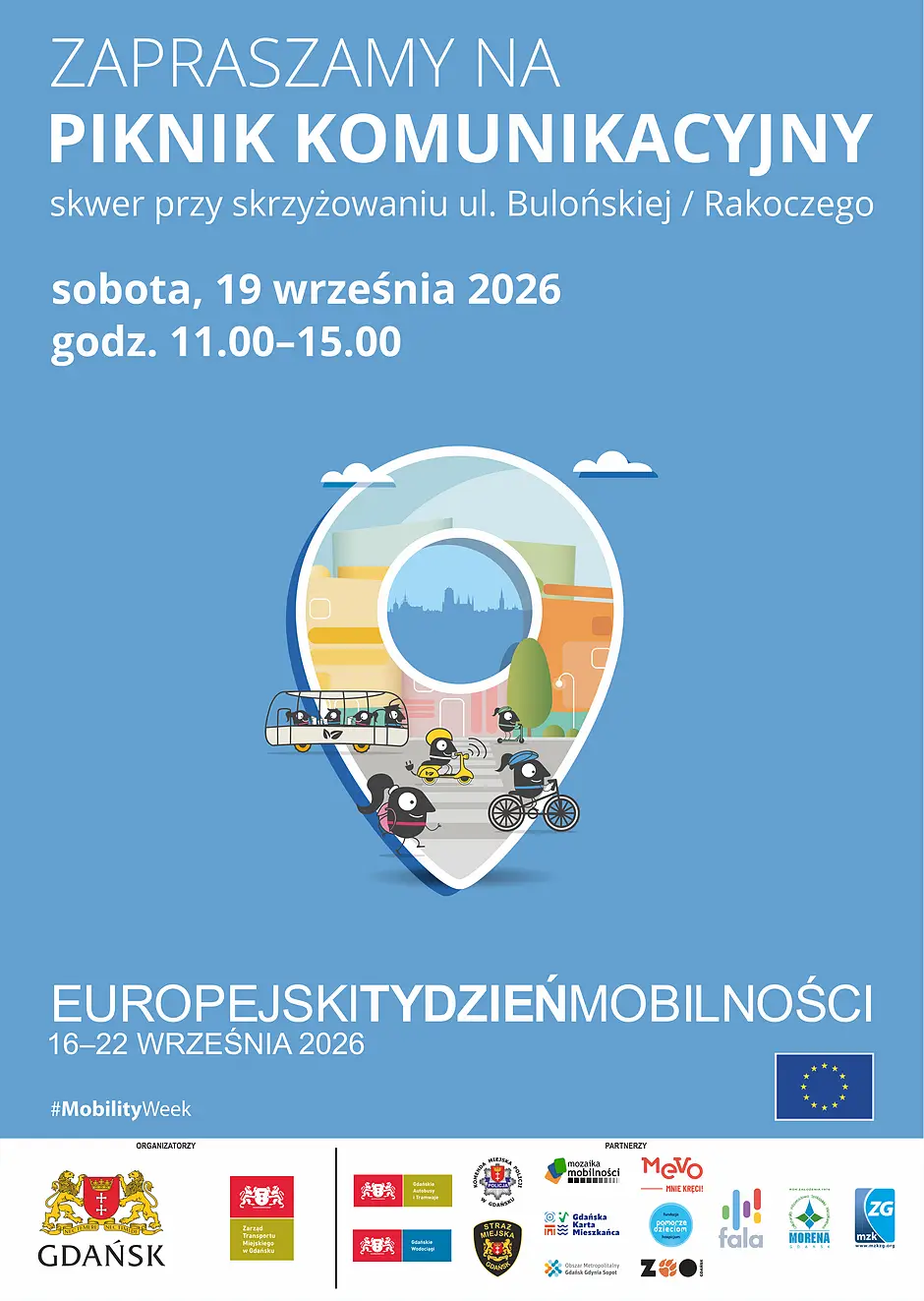 Piknik komunikacyjny z okazji Europejskiego Tygodnia Mobilności