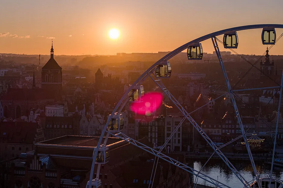 Nowe Koło AmberSky w Gdańsku otwarte dla pasażerów