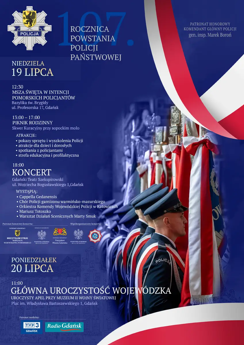 Wojewódzkie Obchody Święta Policji w Pomorskiem