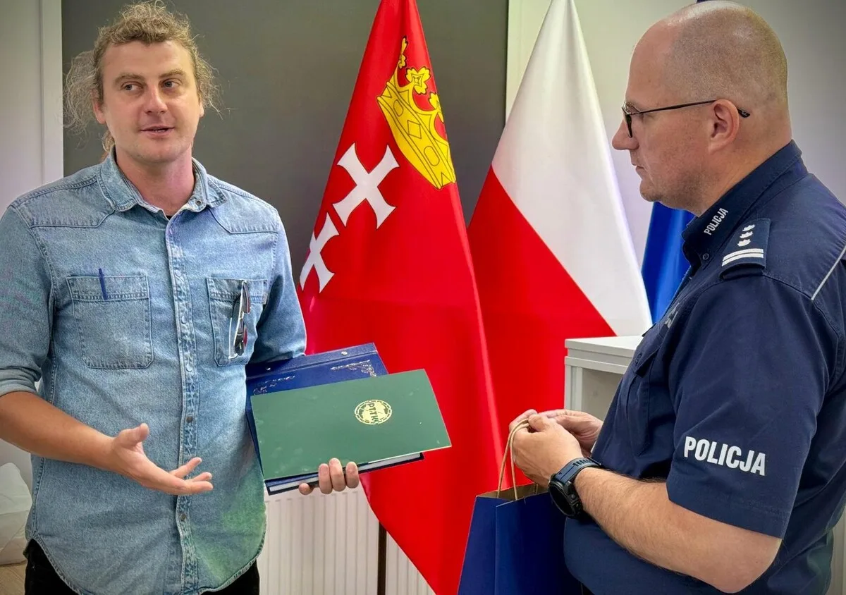 Wykład o historii budynku Komendy Miejskiej Policji w Gdańsku